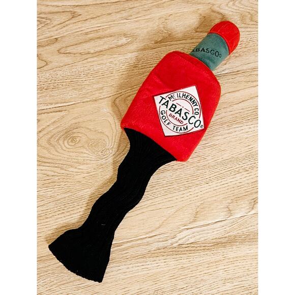 Tabasco Golf Team Head Cover Mosquito Red Tabasco Bottle Plush Driver Headcover - Picture 1 of 4